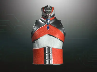 Cyborg Warzone - Space Warrior Shirt-C Low-poly 3D model