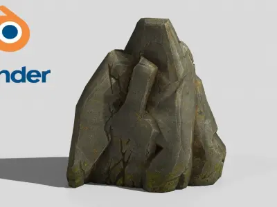 Stone  v4 Low-poly 3D model