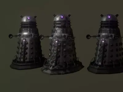 STEAMPUNK SPECIAL OPS DALEK PACK - Rogue Film Productions 3D model
