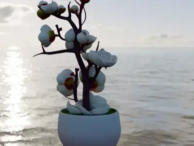 Bindis flower pack 01 3D model