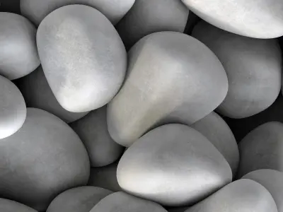 Gravel Low decorative n3 3D model