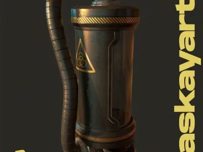 Sci Fi Lab Capsule  Low-poly 3D model