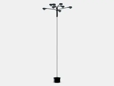 STORSLINGA LED chandelier 8 brackets Low-poly 3D model