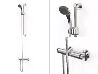 Thermostatic Shower Mixer 3D model