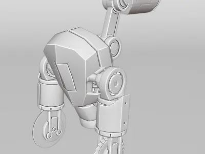 Robot Sci-Fi name code E-Y-E 3D model