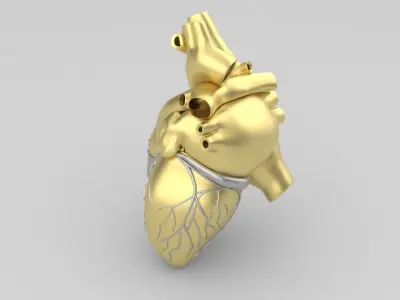 hearth pendant  3D print model