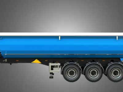 Tipper Semi Trailer 3D model