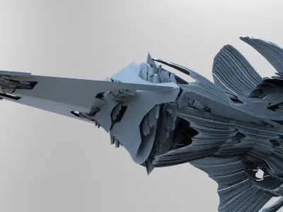 Ancient Alien spear tower 1  3D model