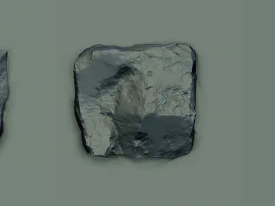 Stone VDM Brushes Vol 2 Low-poly 3D model