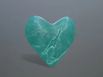Broken Heart 12 Low-poly 3D model