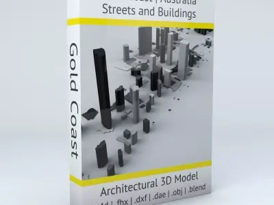 Gold Coast Streets and Buildings 3D model