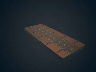 Sci Fi Floor - PBR Low-poly 3D model