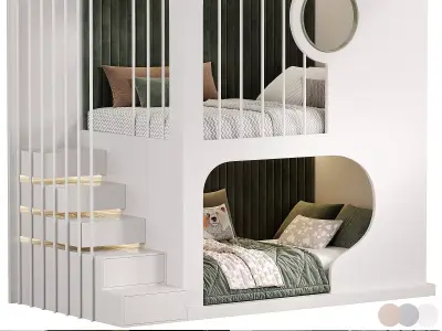 Kids bedroom N14 3D model