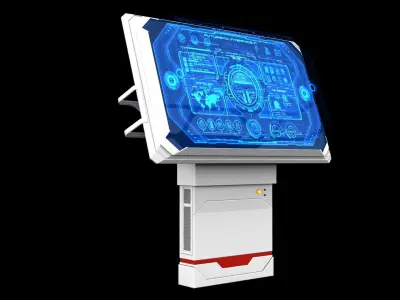 Sci-fi Terminal 3D model