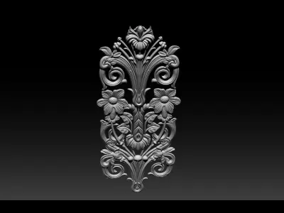 3D STL Models CNC Router - Carved decor 3D print model