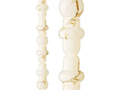 Column Alabaster Floor Lamp 3D model