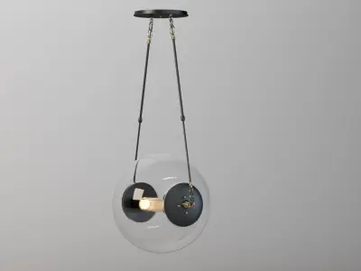 Hubbardton Forge Otto Sphere Glass Pendant Light Fixture 3D model