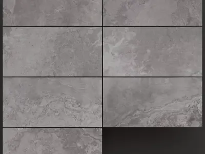 ABK Alpes Raw Lead 600x1200 Set 1 3D model