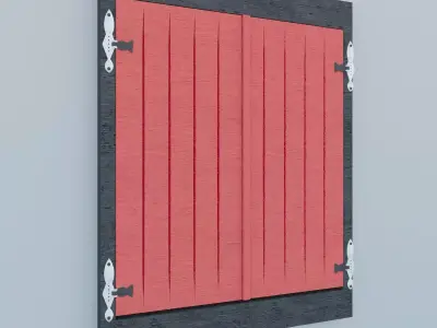 Old Wood Window  Free 3D model