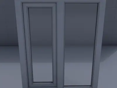  two windows Free low-poly 3D model