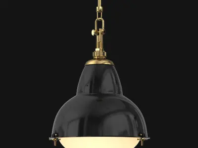 1950s Paris Street Lamp Pendant 3D model