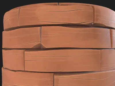 Seamless Stylized Wood Planks materials textures Texture