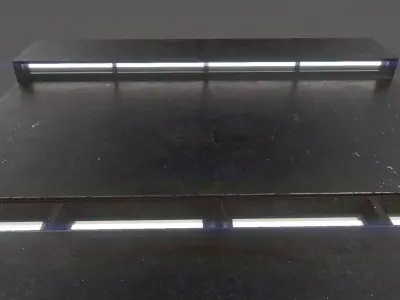 tileable Sci-Fi flooring Low-poly 3D model