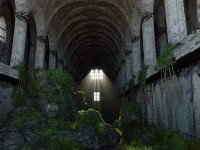 Scene ruins 3D model