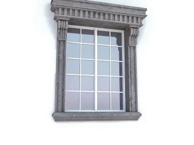 Classic Window Collection Low-poly 3D model