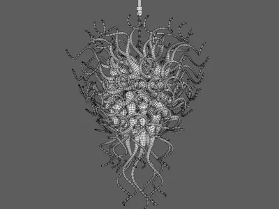 890007 Artglass Lightstar Hanging Lamp 3D model