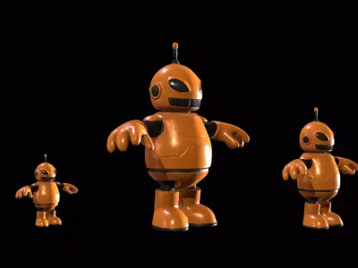 Minirobotic2Pack3 Low-poly 3D model