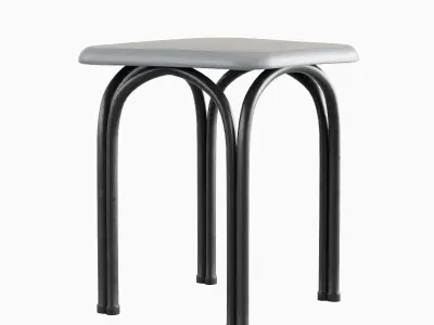 Steel Stool 05 3D model