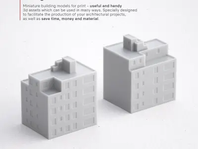 Free 3D Print miniature building RB-US-NY-019 Free 3D print model