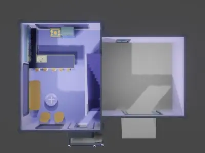 Futuristic Home 3D model