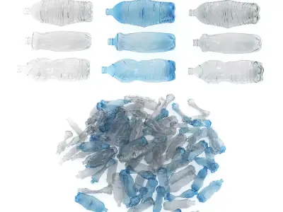 Trash Plastic Bottle 3D model