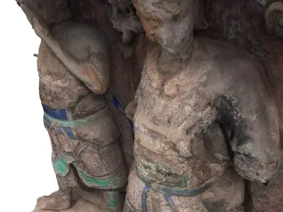 Deity Statue Sculpture30 3D model