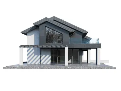 Modern house V94 3D model