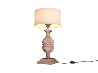 Wooden desk lamp 3D model purchase