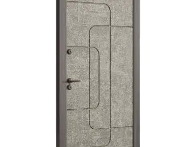  Interior door 30 Low-poly 3D model