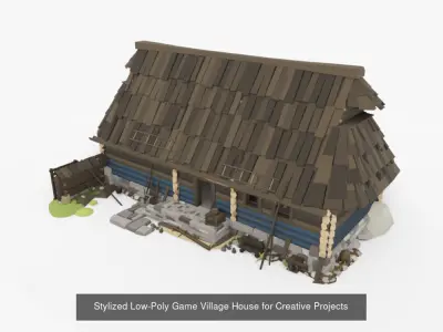 Medieval times here its all about hay wood and clay 3D Model Pack