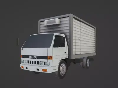Isuzu NKR Low-poly 3D model