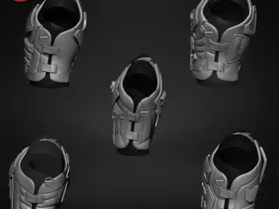 Sci fi  Armour torso Kitbash v2 pack of 5 zbrush highpoly