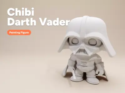 Chibi Darth Vader Figurine Funko Pop Style 3D print model