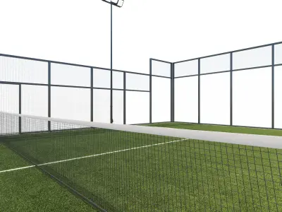 Padel Court 3D model