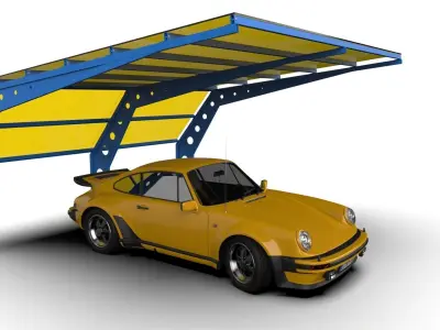 Carport 3D model purchase