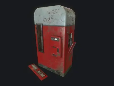 Vending Machine v1 pbr  Low-poly 3D model