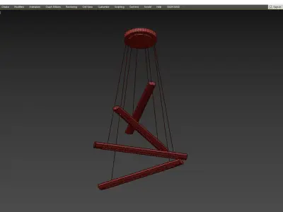 YORK CHANDELIER Low-poly 3D model