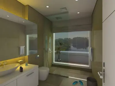 Modern Bathroom 3D model