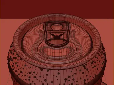 Beverage Can With Water Droplets 330ml 3D model