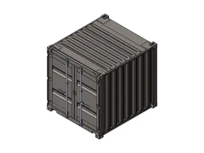 8GP Shipping Container 3D model